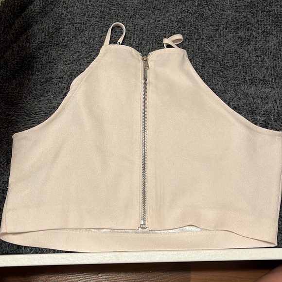Forever 21 - zip back structured cropped tank. Size S. - Picture 2 of 2